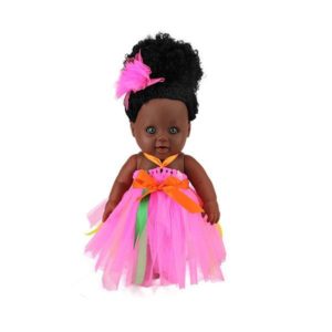 Amang Afro baby doll in "Pink Princess"