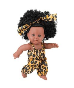 Eding Afro Babypuppe in Dark leo