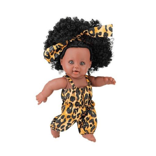 Eding Afro Babypuppe in Dark leo